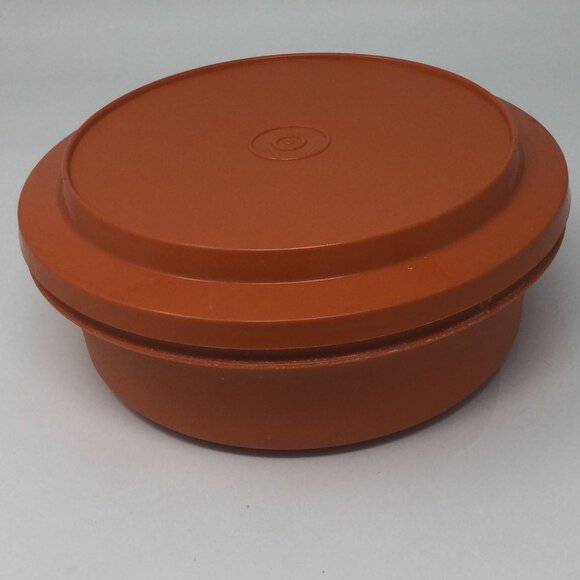 Vintage Tupperware Seal and Serve Bowl Orange - Picture 6 of 9